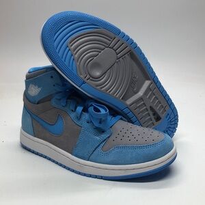 Mens Nike Air Jordan 1 CMFT 2 Blue/Grey DV1307-014 USED Light Mark inside Sz 7.5